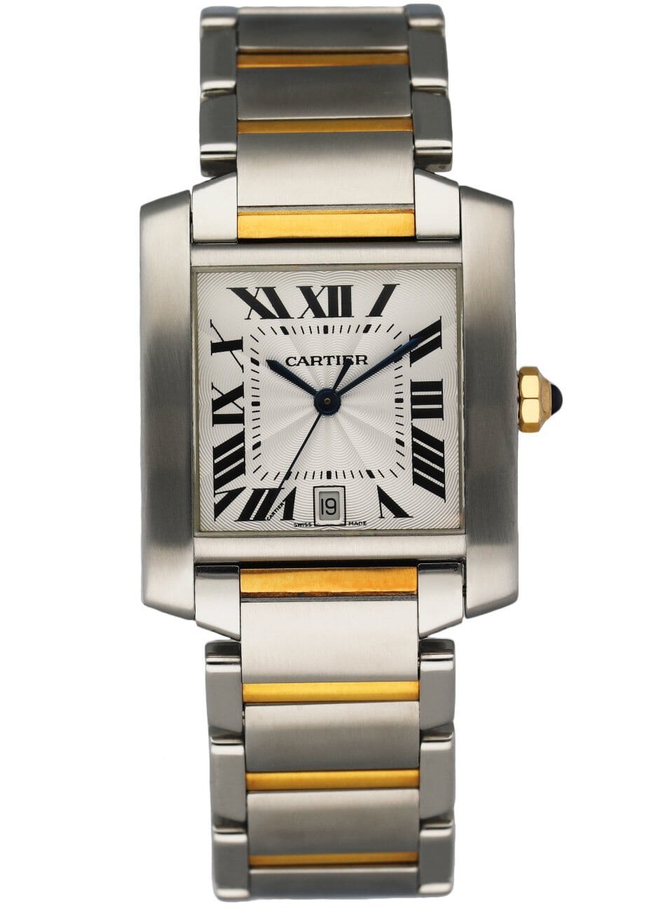 Cartier Tank Francaise 2302 / W51005Q4 Two Tone Automatic Box & Papers - Wristwatch