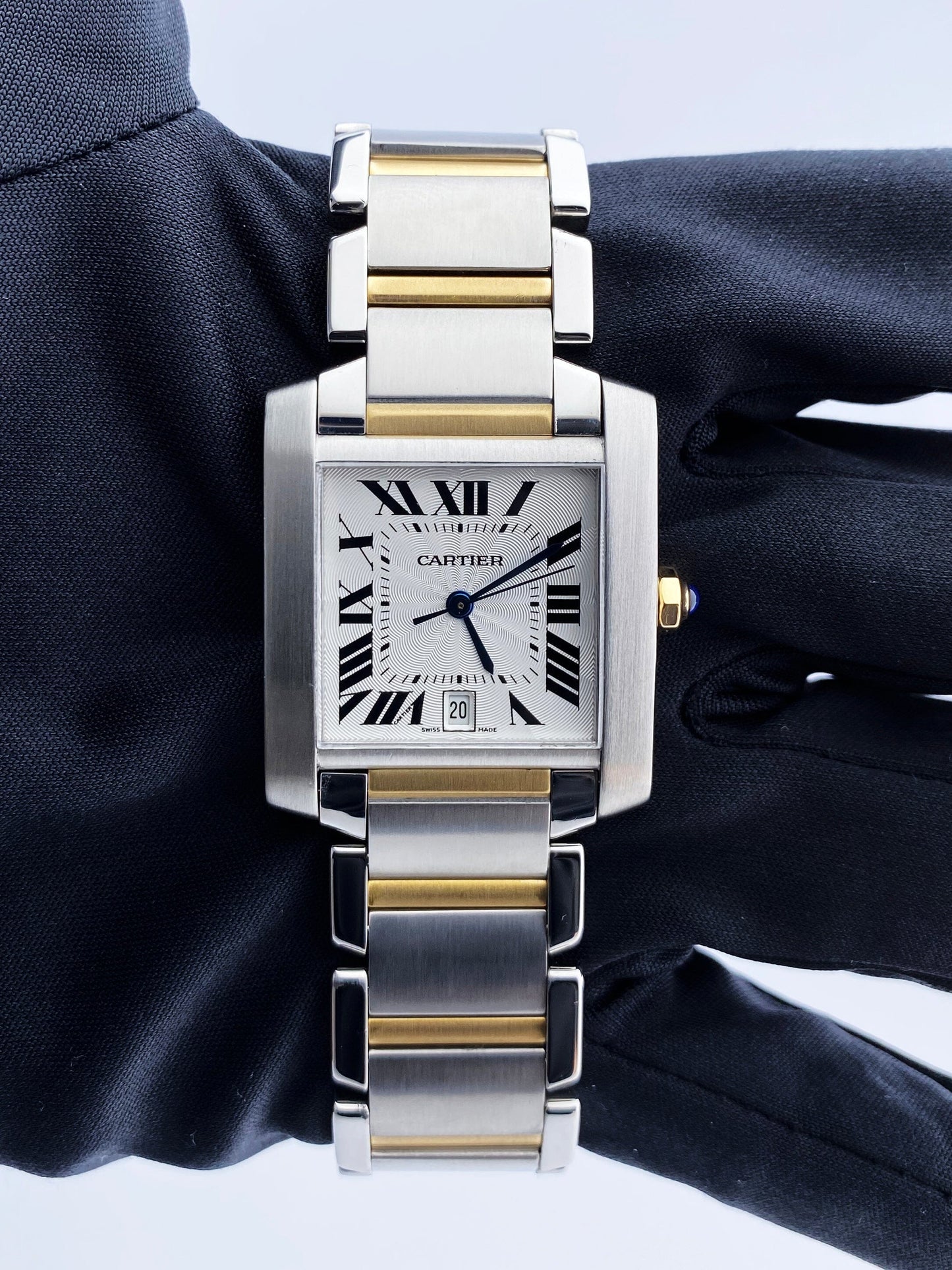 Cartier Tank Francaise 2302 / W51005Q4 Two Tone Automatic Box & Papers - Wristwatch