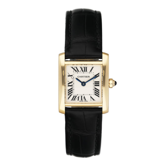 Cartier Tank Francaise Small W5000256 Yellow Gold Ladies Watch