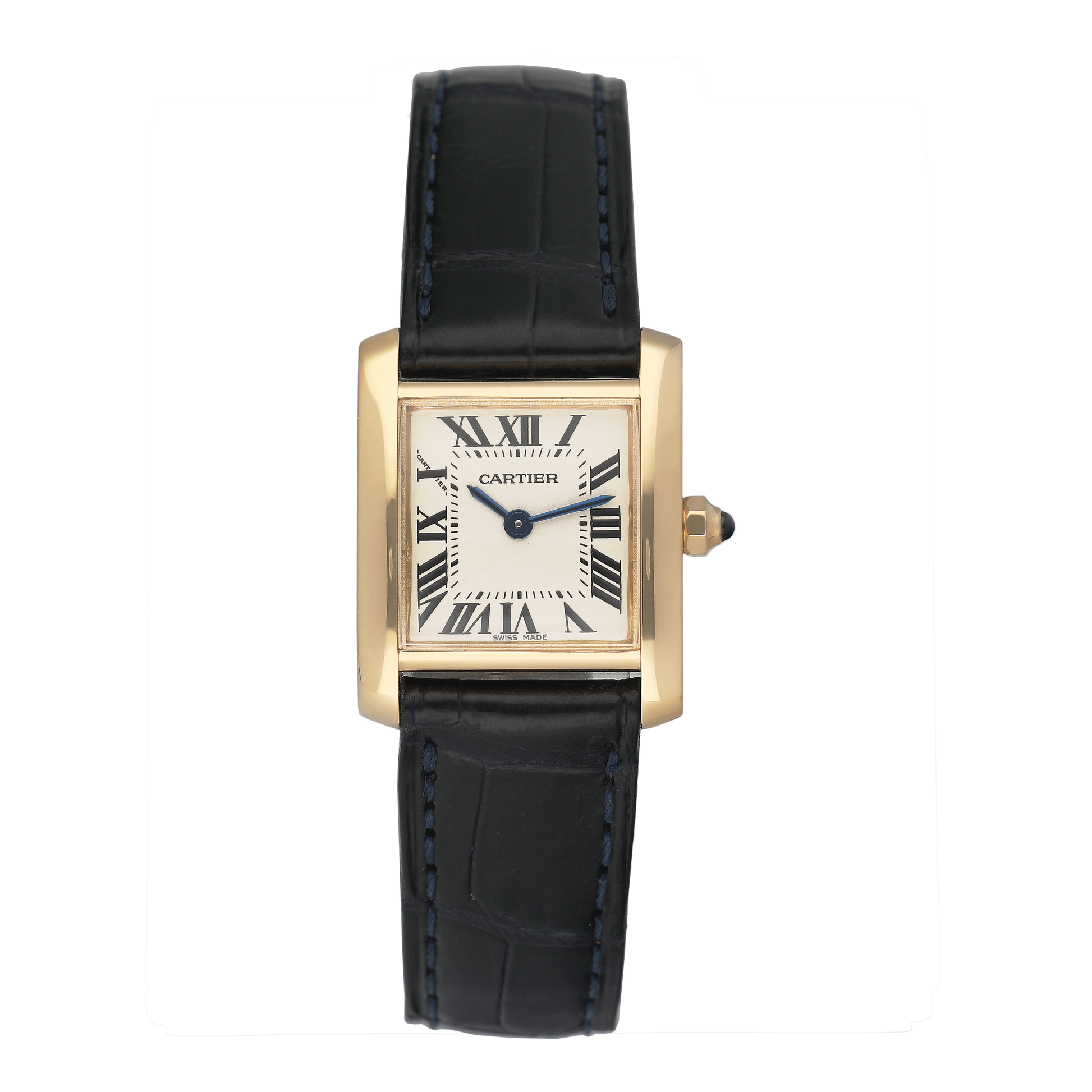 Cartier Tank Francaise Small W5000256 Yellow Gold Ladies Watch - Watches