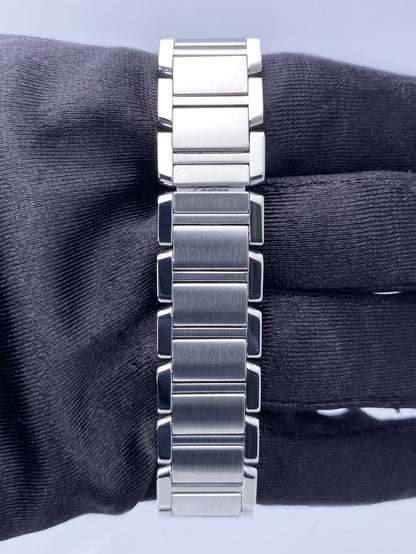 Cartier Tank Francaise W4TA0008 Diamond Stainless Steel Ladies Watch