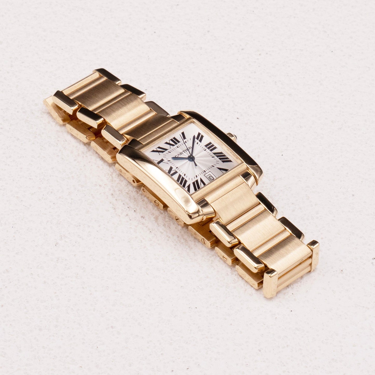 Cartier Tank Francaise W50001R2 18K Yellow Gold Mens Watch - Watches
