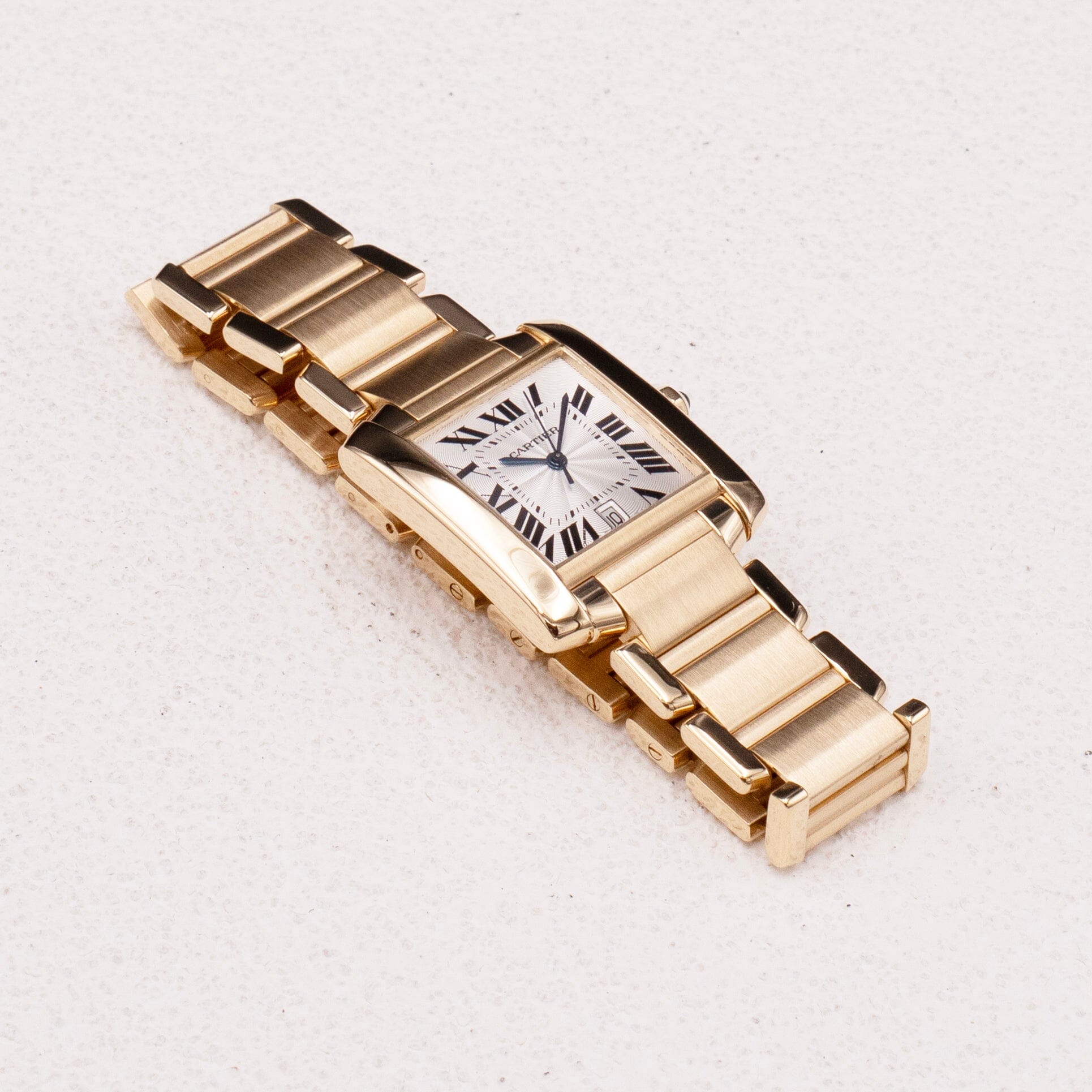 Cartier Tank Francaise W50001R2 18K Yellow Gold Mens Watch - Watches
