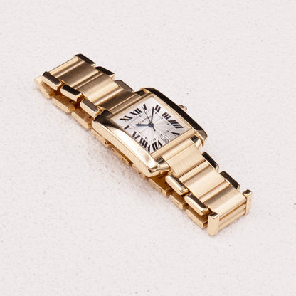 Cartier Tank Francaise W50001R2 18K Yellow Gold Mens Watch - Watches