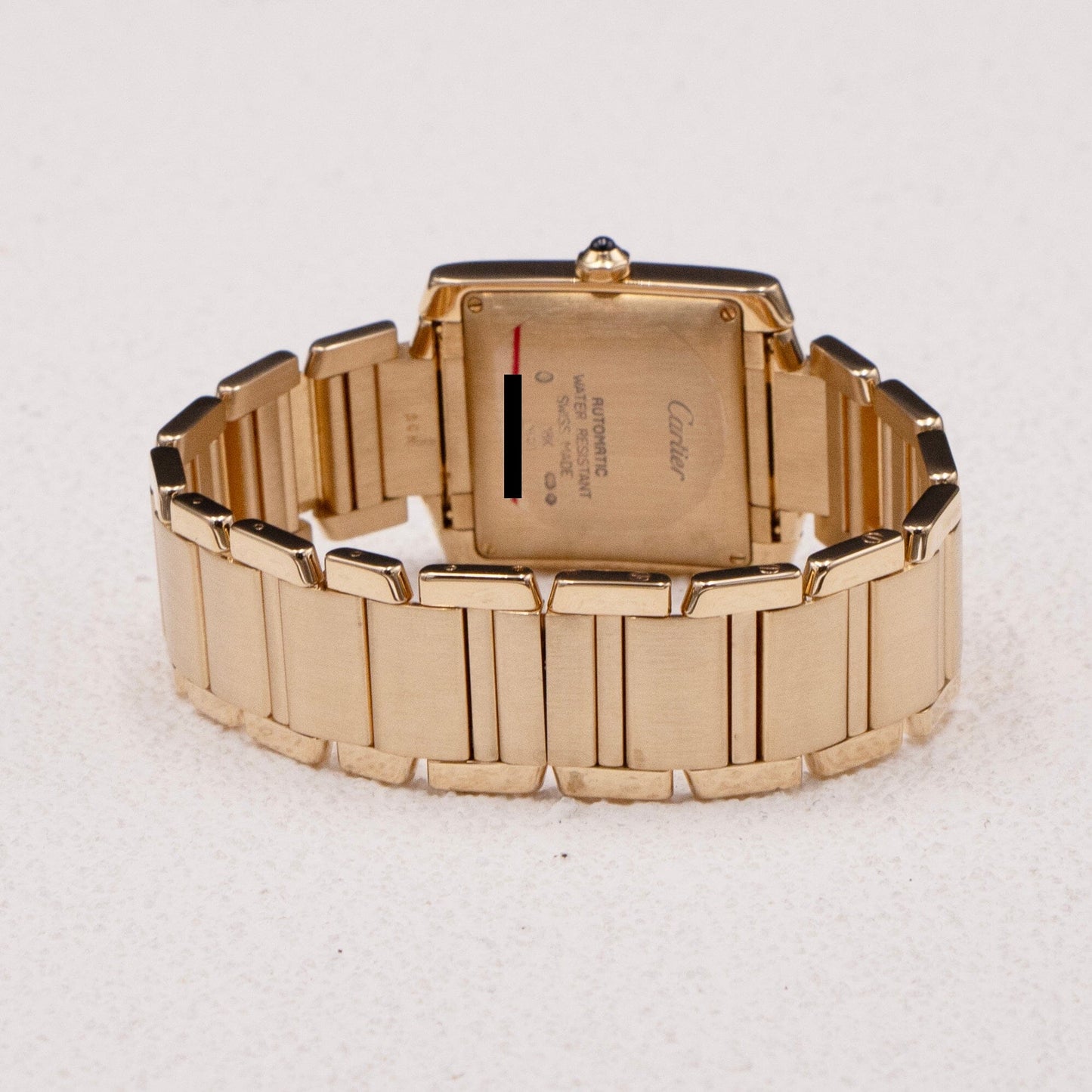 Cartier Tank Francaise W50001R2 18K Yellow Gold Mens Watch - Watches