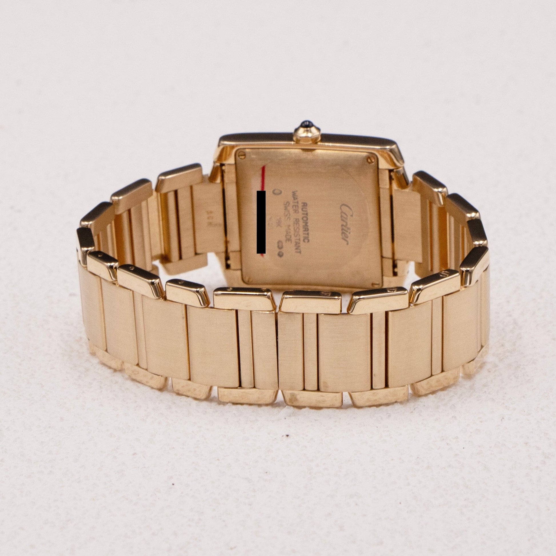 Cartier Tank Francaise W50001R2 18K Yellow Gold Mens Watch - Watches