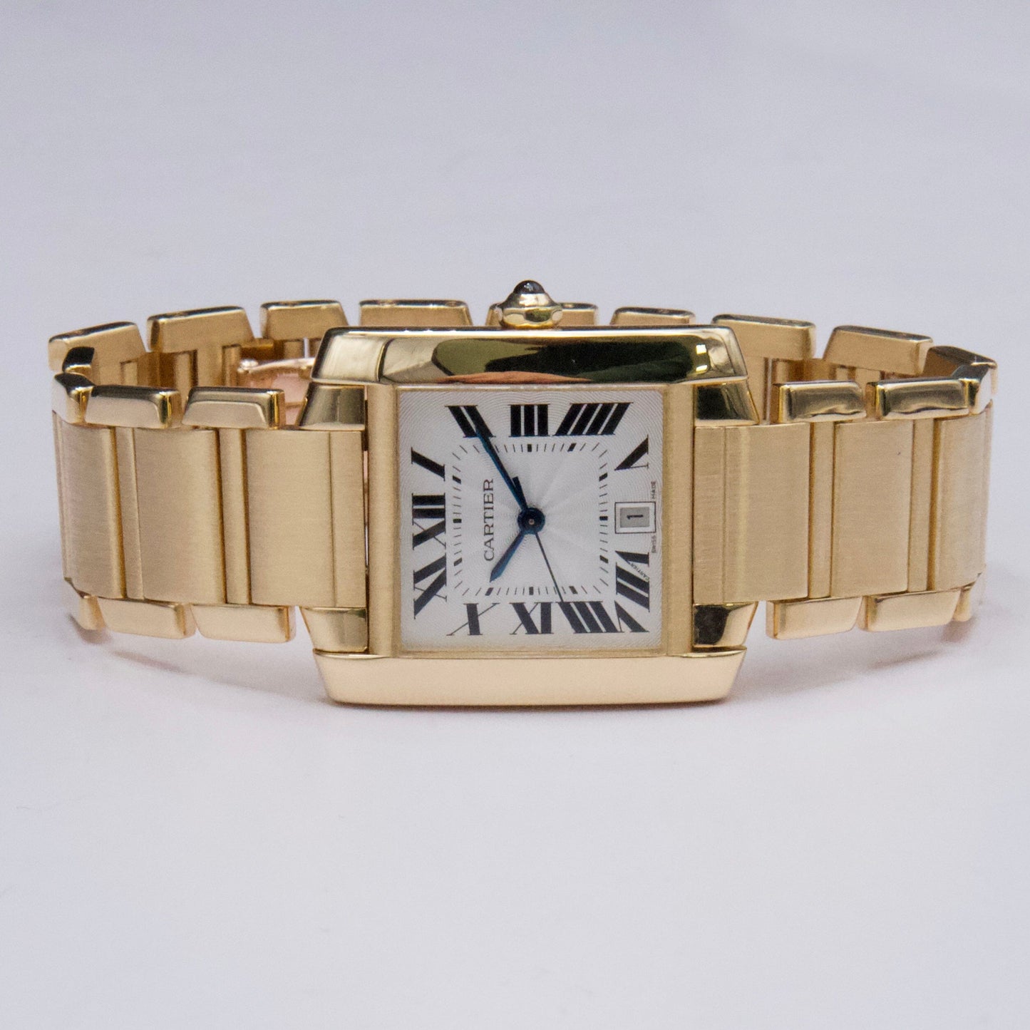Cartier Tank Francaise W50001R2 18K Yellow Gold Mens Watch - Watches
