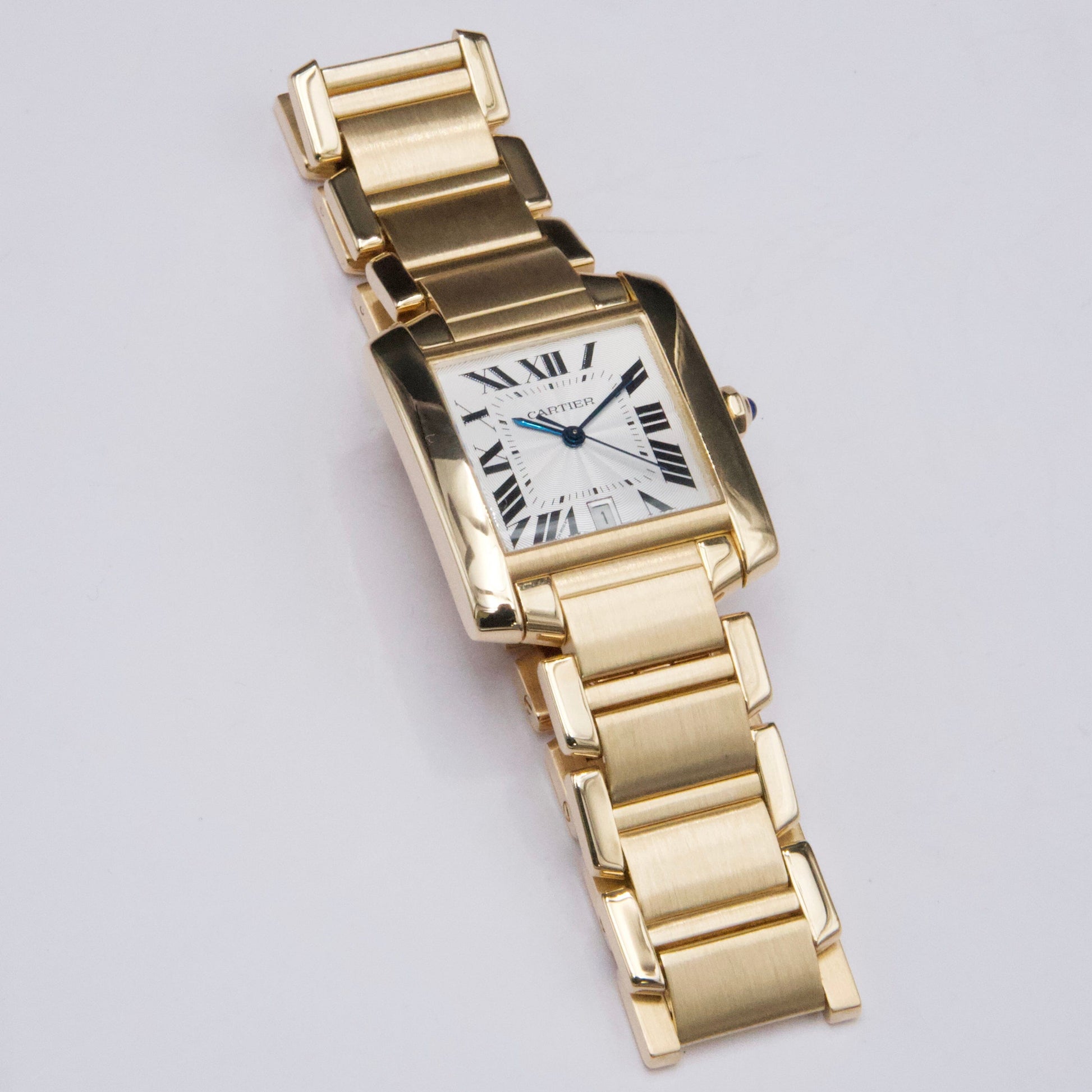 Cartier Tank Francaise W50001R2 18K Yellow Gold Mens Watch - Watches