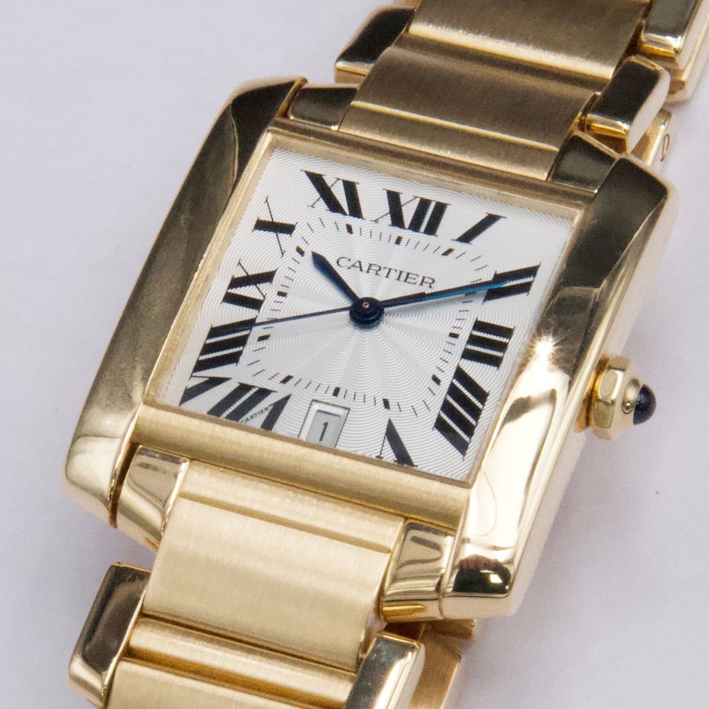 Cartier Tank Francaise W50001R2 18K Yellow Gold Mens Watch - Watches
