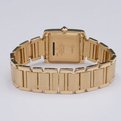 Cartier Tank Francaise W50001R2 18K Yellow Gold Mens Watch - Watches