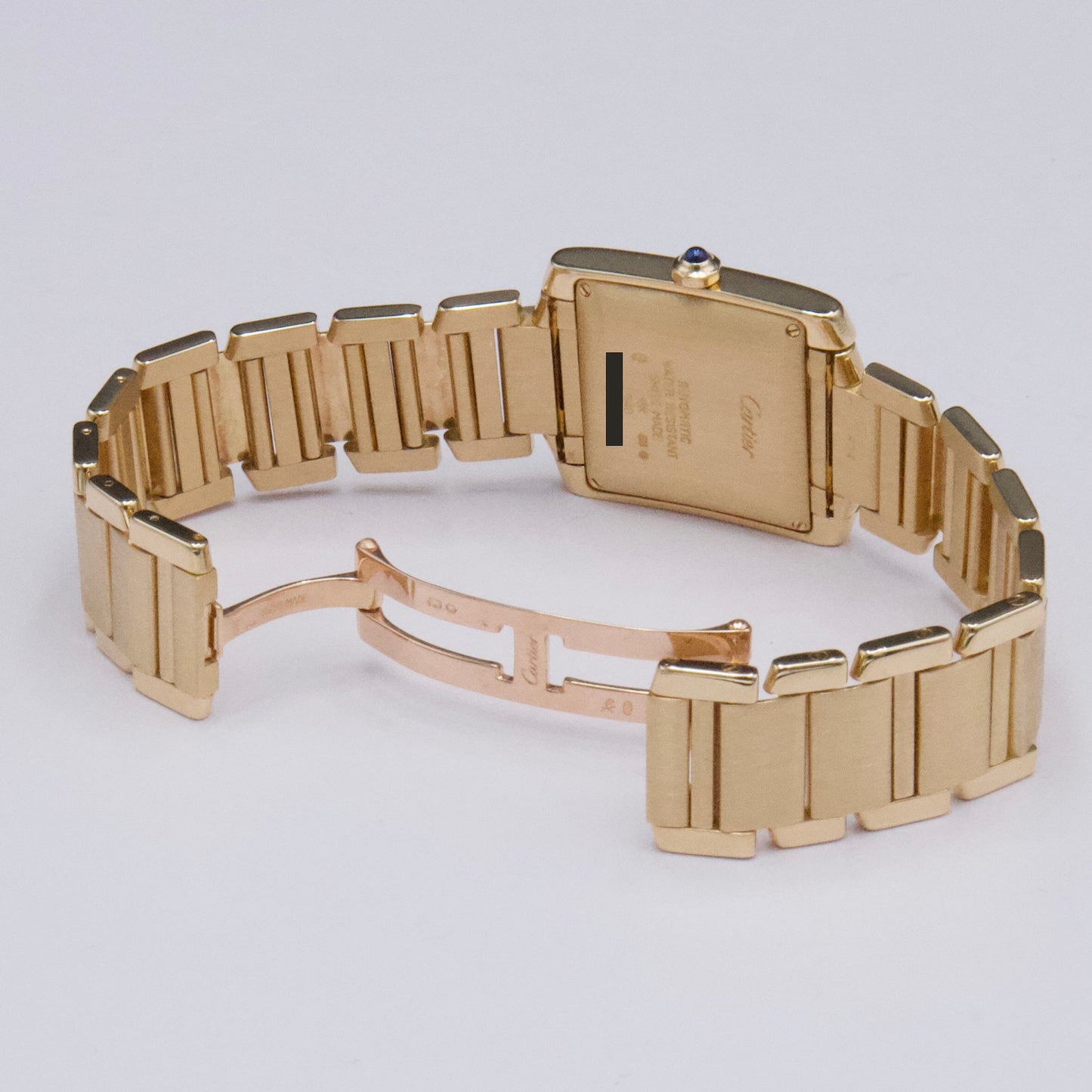 Cartier Tank Francaise W50001R2 18K Yellow Gold Mens Watch - Watches