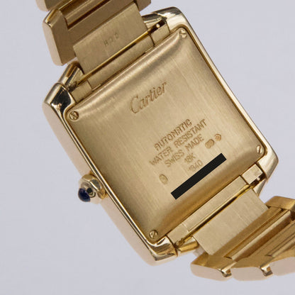 Cartier Tank Francaise W50001R2 18K Yellow Gold Mens Watch - Watches