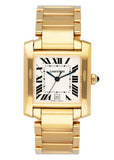 Cartier Tank Francaise W50001R2 18K Yellow Gold Mens Watch - Watches