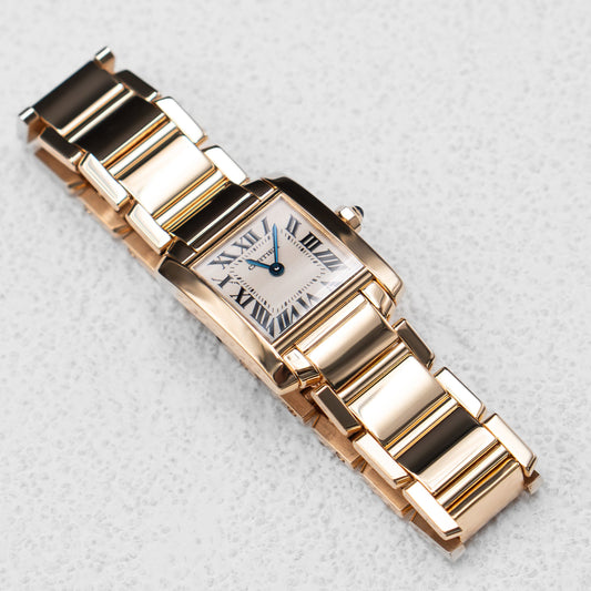 Cartier Tank Francaise W50002N2 Yellow Gold Ladies Watch - Wristwatch
