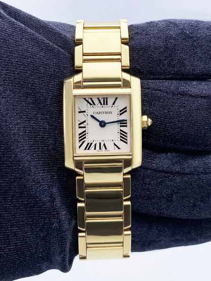 Cartier Tank Francaise W50002N2 Yellow Gold Ladies Watch - Virtual