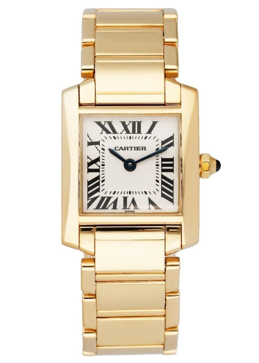 Cartier Tank Francaise W50002N2 Yellow Gold Ladies Watch Box Papers - Watches