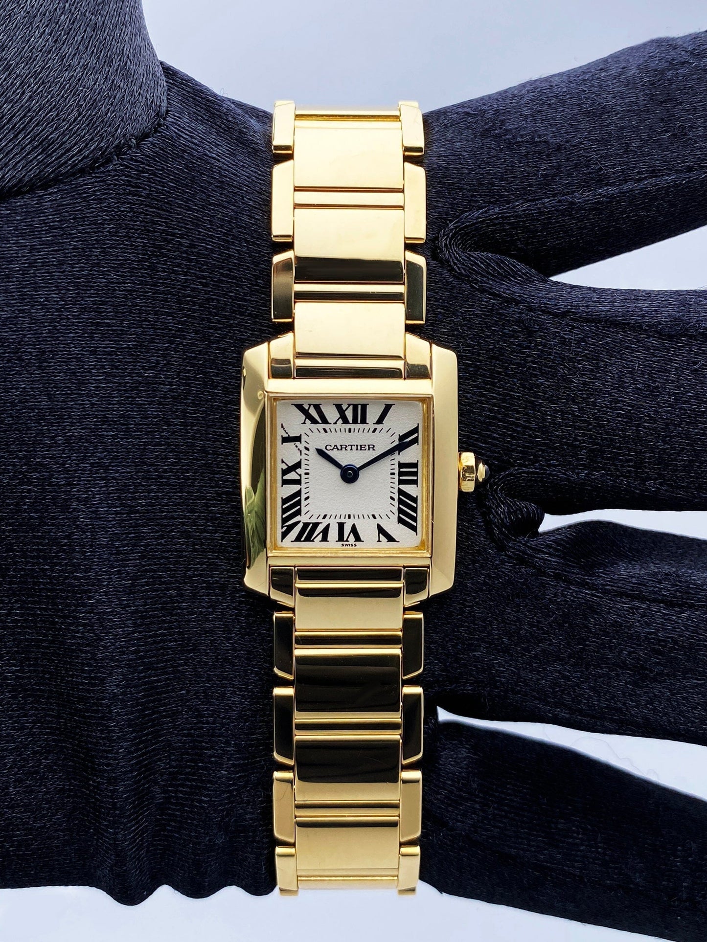 Cartier Tank Francaise W50002N2 Yellow Gold Ladies Watch Box Papers - Watches