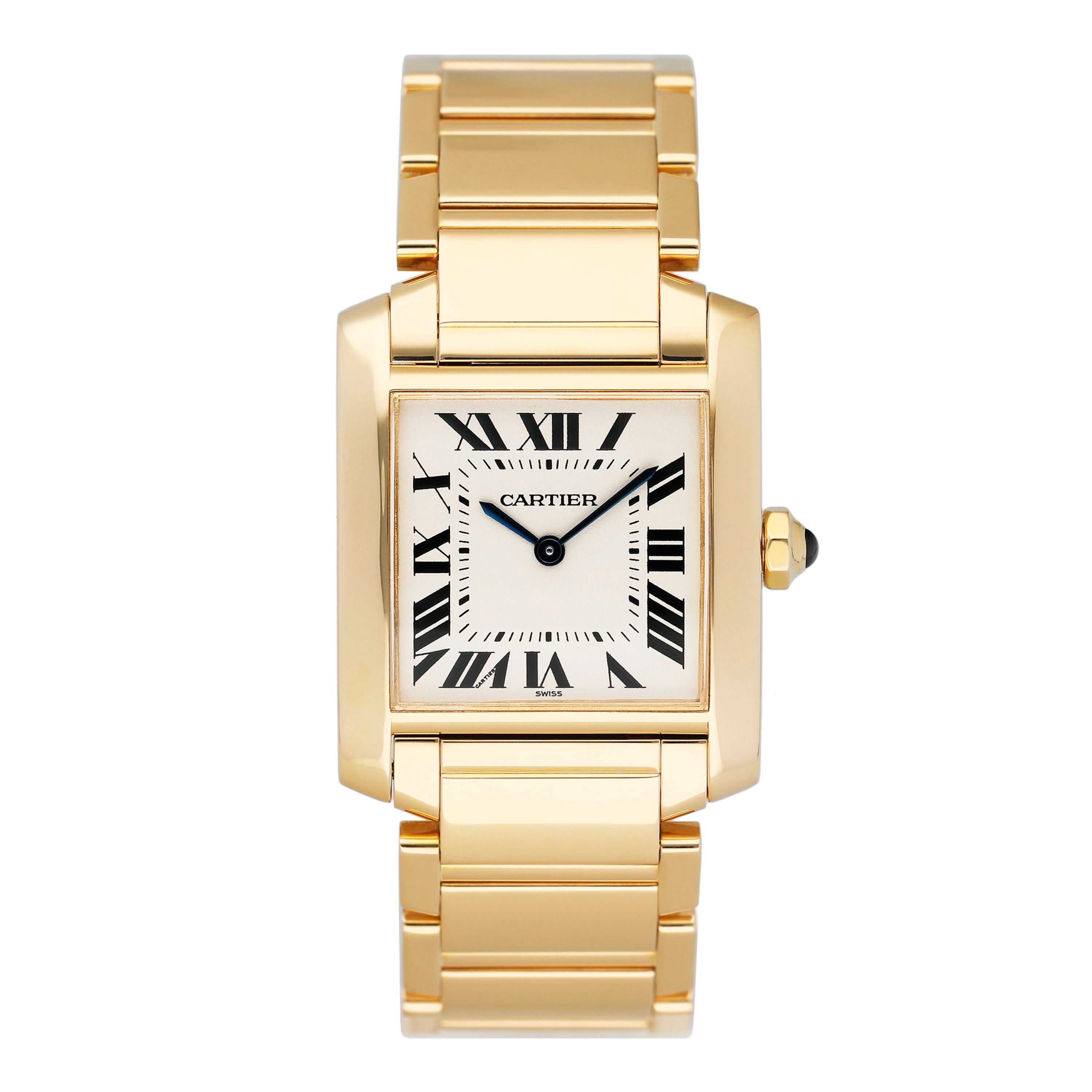 カルティエ CARTIER W5000356 タンクフランセーズ MM K18YG クォーツ レディース _818983 Cartier（カルティエ） CARTIER W5000356 K18YG タンクフランセーズMM