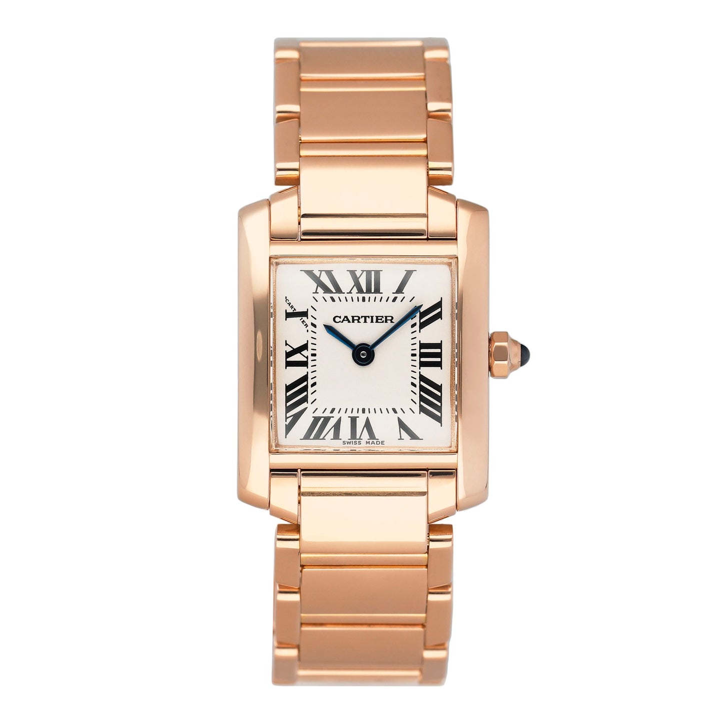 Cartier Tank Francaise W500264H 18K Rose Gold Ladies Watch Box Papers