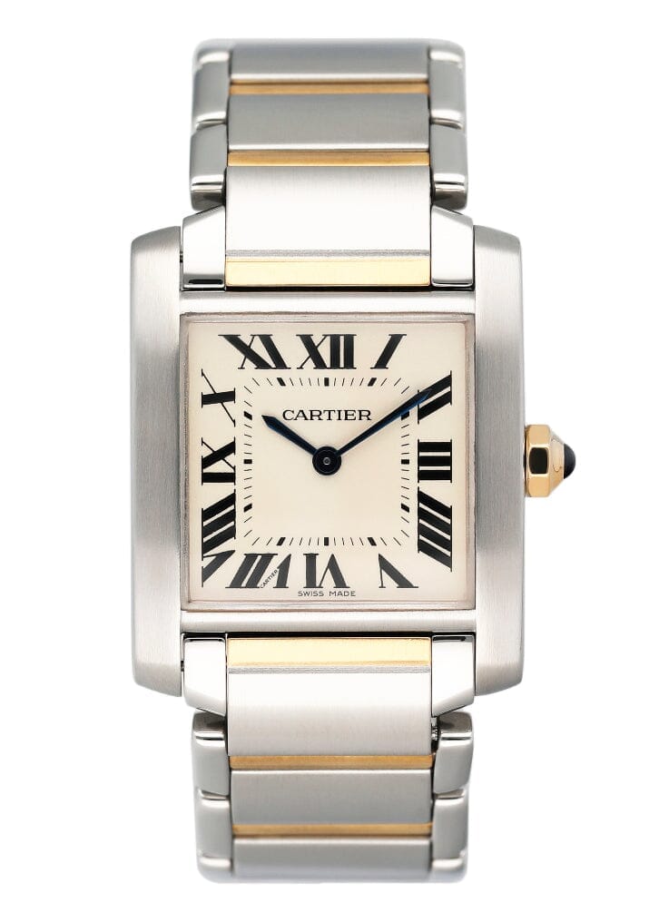 Cartier Tank Francaise W51006Q4 Two-Tone Midsize Ladies Watch Box Papers - Watches