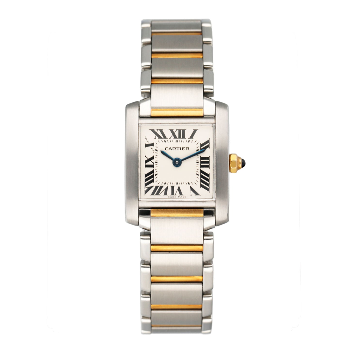 Cartier Tank Francaise W51007Q4 Two-Tone Ladies Watch Box Papers