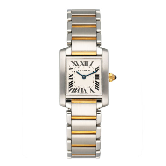 Cartier Tank Francaise W51007Q4 Two-Tone Ladies Watch Box Papers