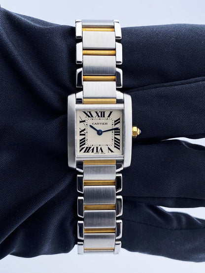 Cartier Tank Francaise W51007Q4 Two-Tone Ladies Watch - Wristwatch