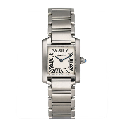 Cartier Tank Francaise W51008Q3 Stainless Steel Ladies Watch Box Papers - Watches