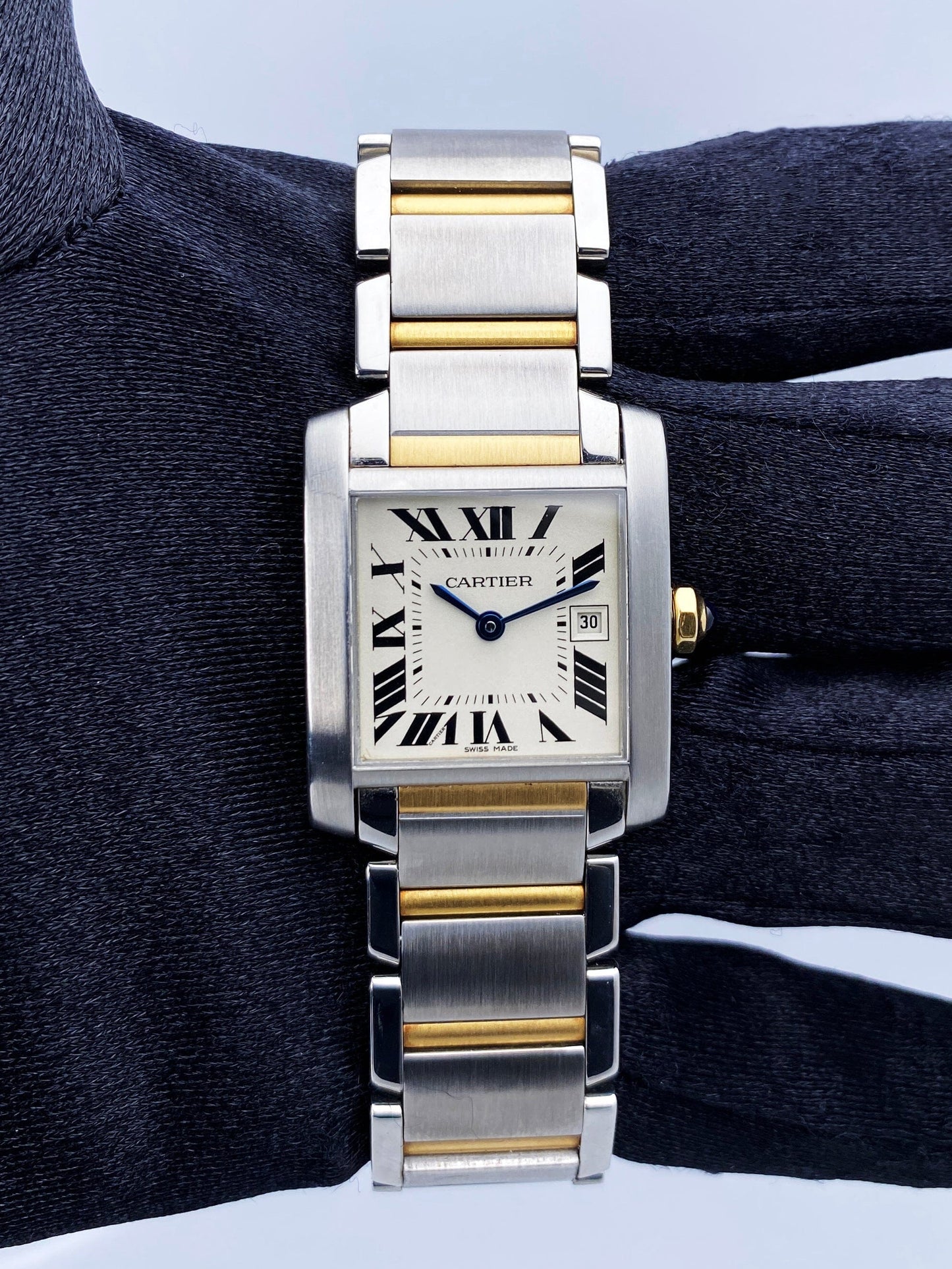 Cartier Tank Francaise W51012Q4 Two Tone Midsize Ladies Watch - Wristwatch