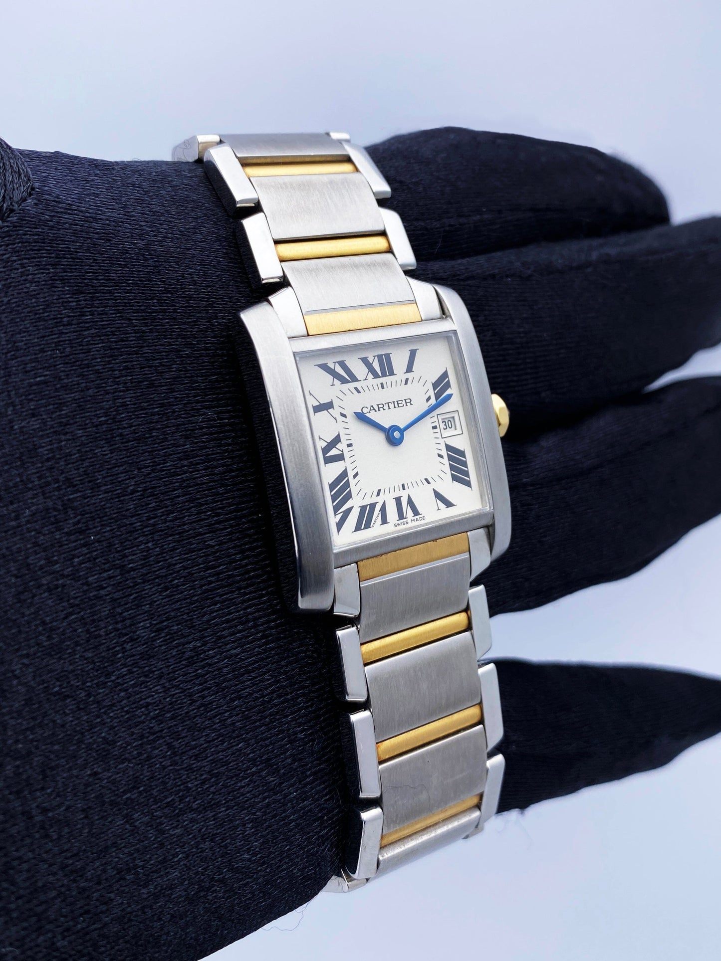 Cartier Tank Francaise W51012Q4 Two Tone Midsize Ladies Watch - Wristwatch