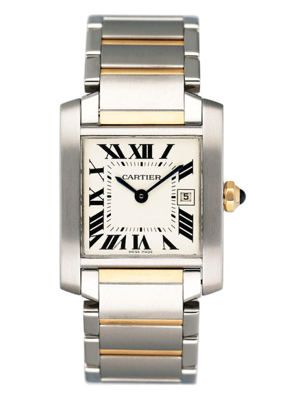 Cartier Tank Francaise W51012Q4 Two Tone Midsize Ladies Watch - Watches