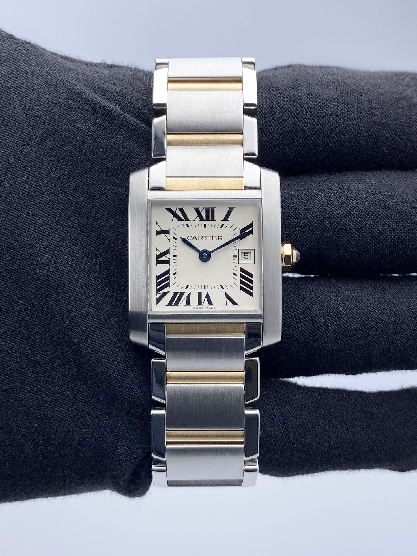 Cartier Tank Francaise W51012Q4 Two Tone Midsize Ladies Watch - Watches