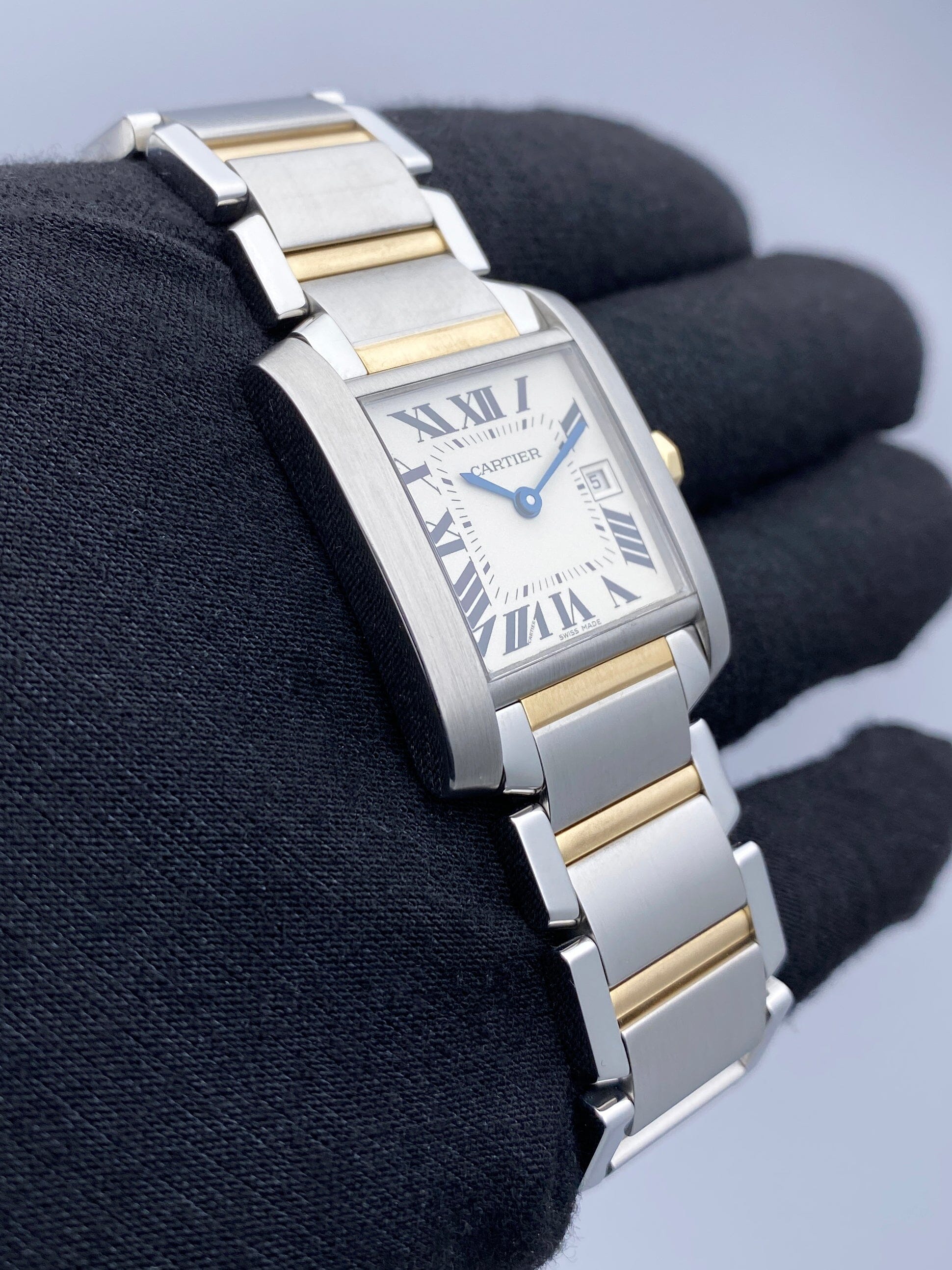 Cartier Tank Francaise W51012Q4 Two Tone Midsize Ladies Watch - Watches