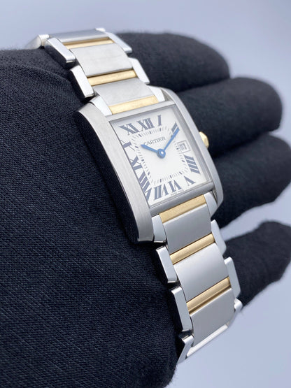Cartier Tank Francaise W51012Q4 Two Tone Midsize Ladies Watch - Watches
