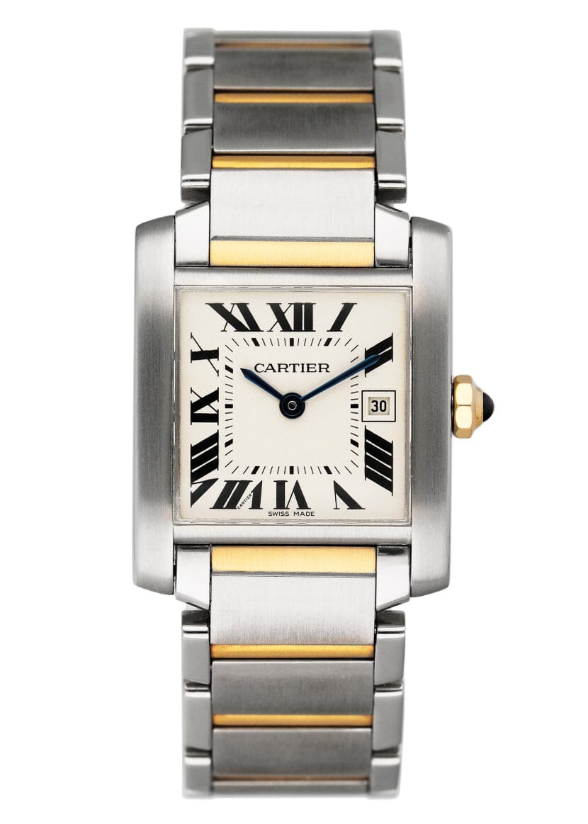 Cartier Tank Francaise W51012Q4 Two Tone Midsize Ladies Watch - Wristwatch