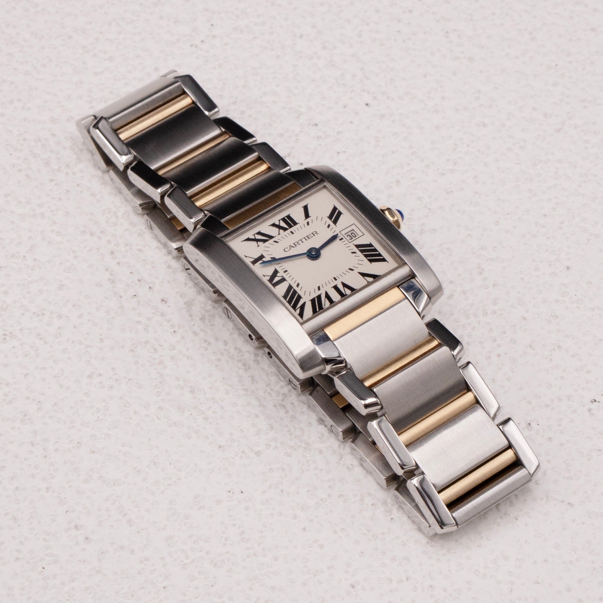 Cartier Tank Francaise W51012Q4 Two Tone Midsize Watch Box Papers - Watches
