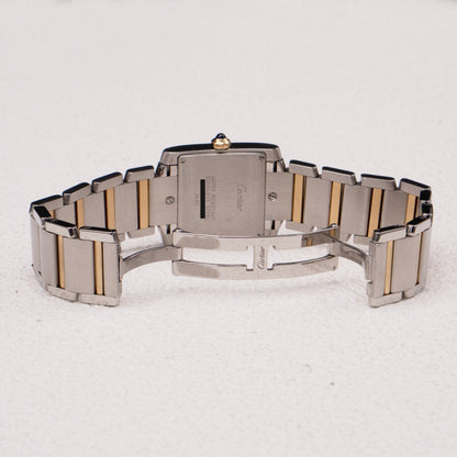 Cartier Tank Francaise W51012Q4 Two Tone Midsize Watch Box Papers - Watches