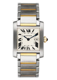 Cartier Tank Francaise W51012Q4 Two Tone Midsize Watch Box Papers - Watches