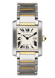 Cartier Tank Francaise W51012Q4 Two Tone Midsize Watch Box Papers - Watches