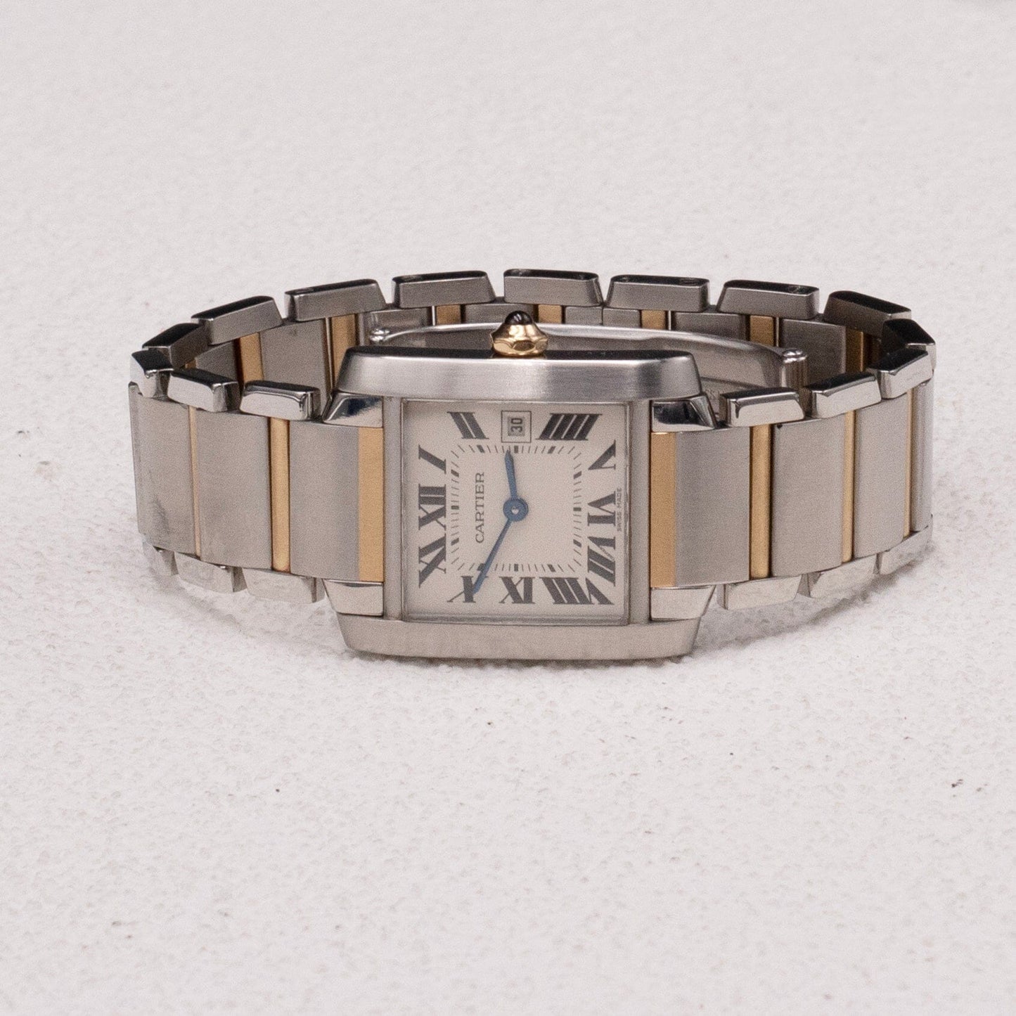 Cartier Tank Francaise W51012Q4 Two Tone Midsize Watch Box Papers - Watches