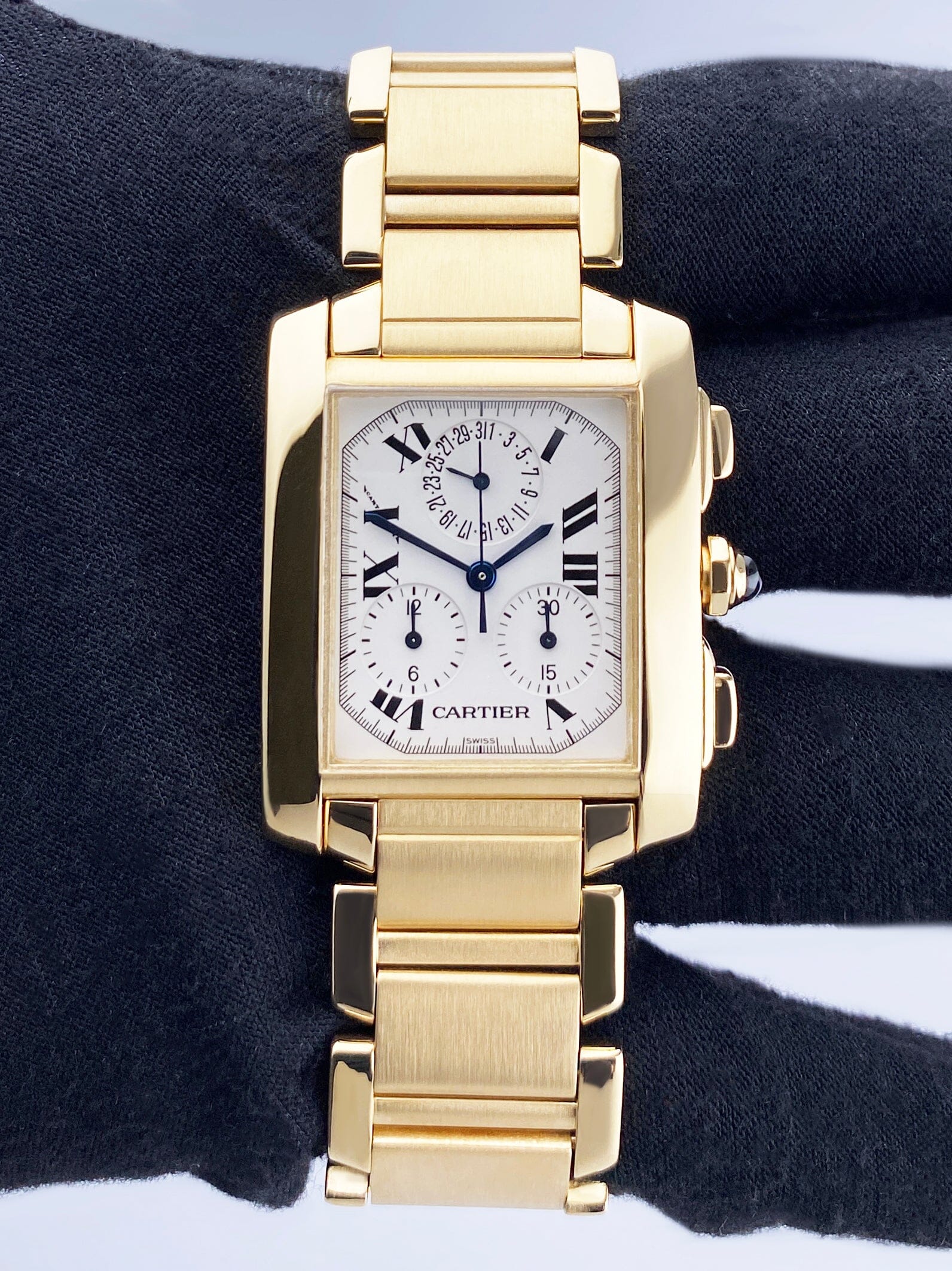 Cartier Tank Francaise XL W50005R2 Chronograph Mens Watch – Phigora