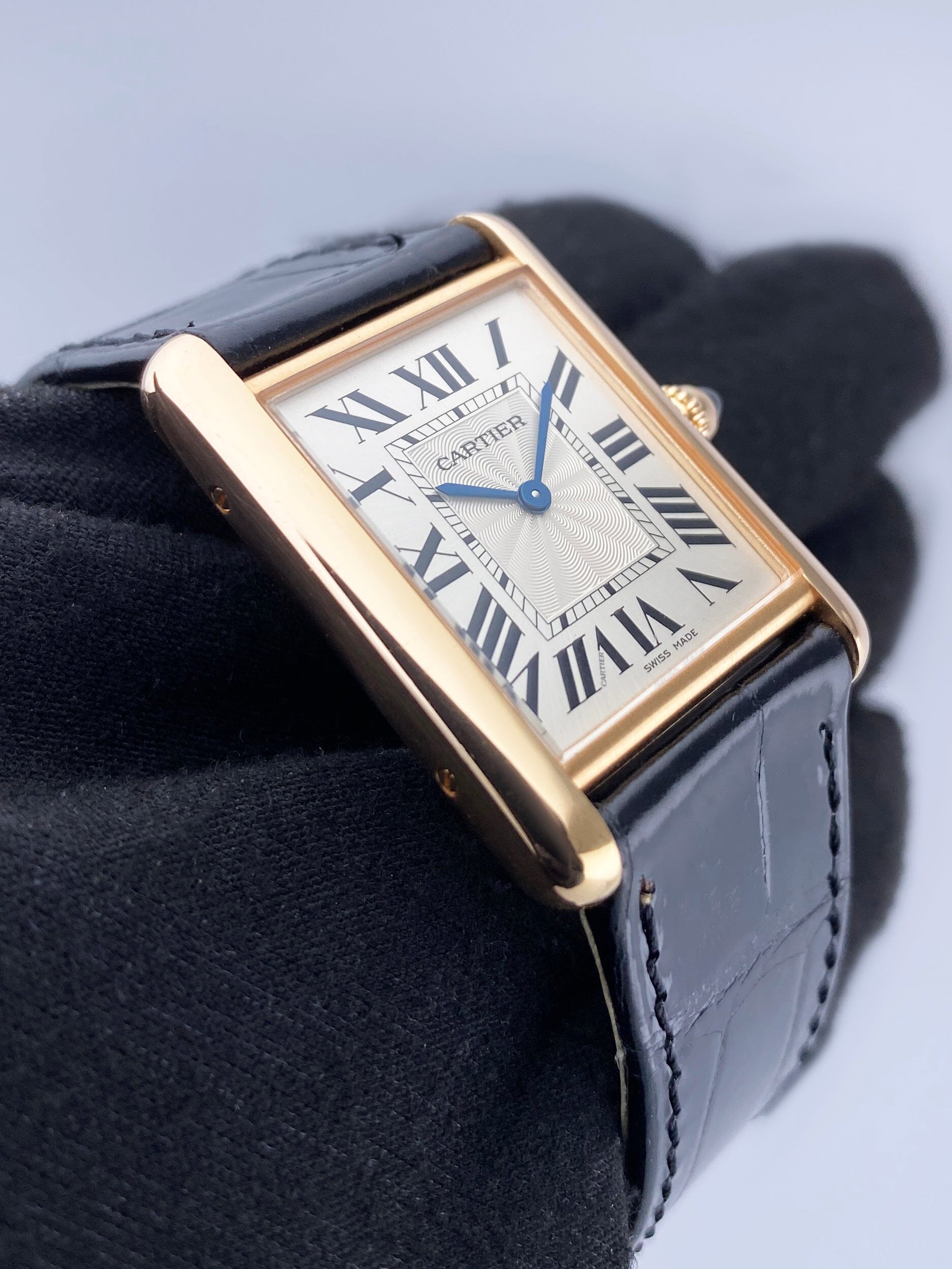 Cartier Tank Louis Large WGTA0011 18K Rose Gold Mens Watch - Watches