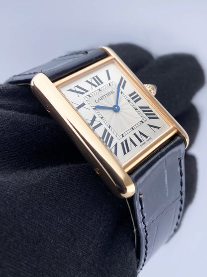 Cartier Tank Louis Large WGTA0011 18K Rose Gold Mens Watch - Watches