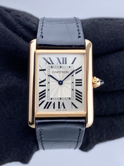 Cartier Tank Louis Large WGTA0011 18K Rose Gold Mens Watch - Watches