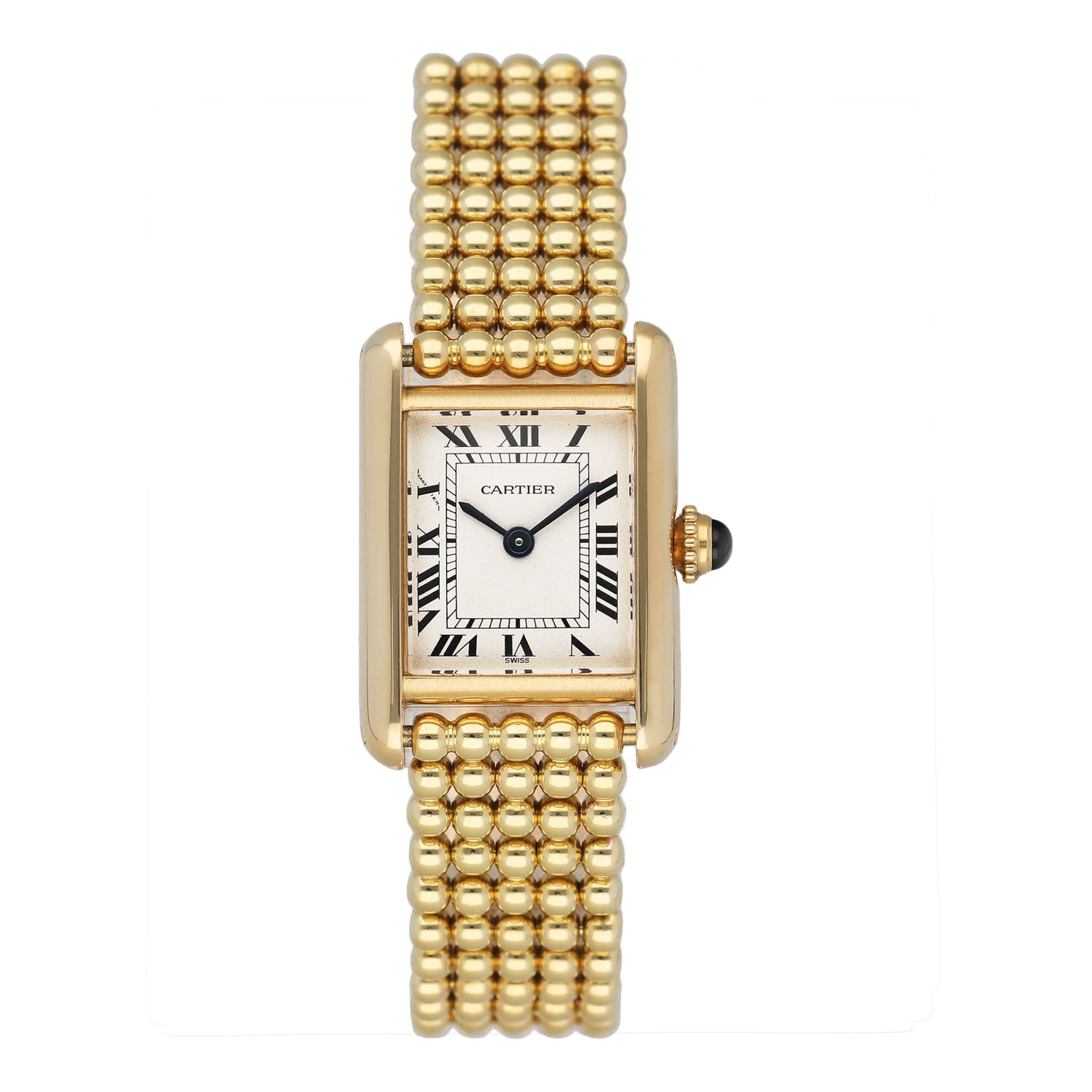 Cartier Tank Louis W15039H1 18K Yellow Gold Ladies Watch - Watches