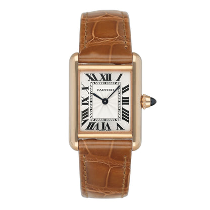 Cartier Tank Louis Small WGTA0010 18K Rose Gold Ladies Watch Box Papers