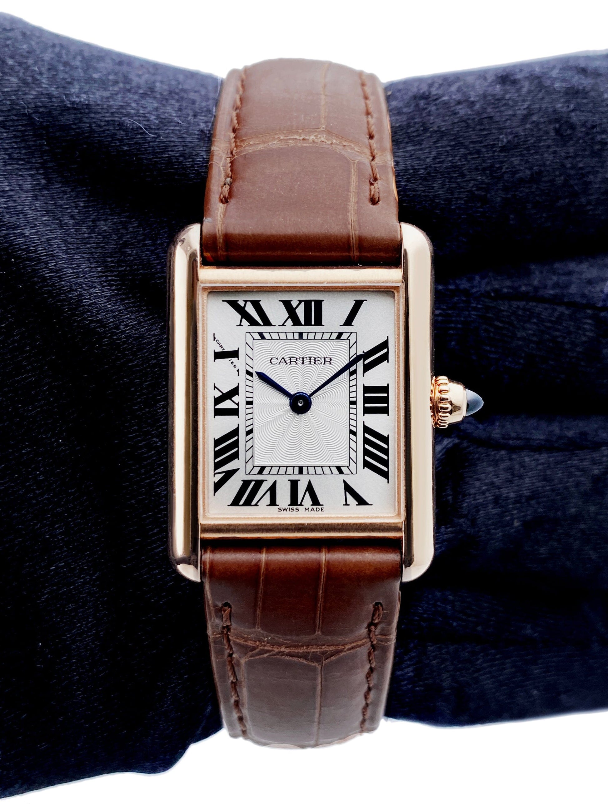 Cartier Tank Louis Small WGTA0010 18K Rose Gold Ladies Watch Box Papers - Watches