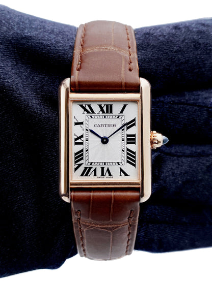 Cartier Tank Louis Small WGTA0010 18K Rose Gold Ladies Watch Box Papers - Watches