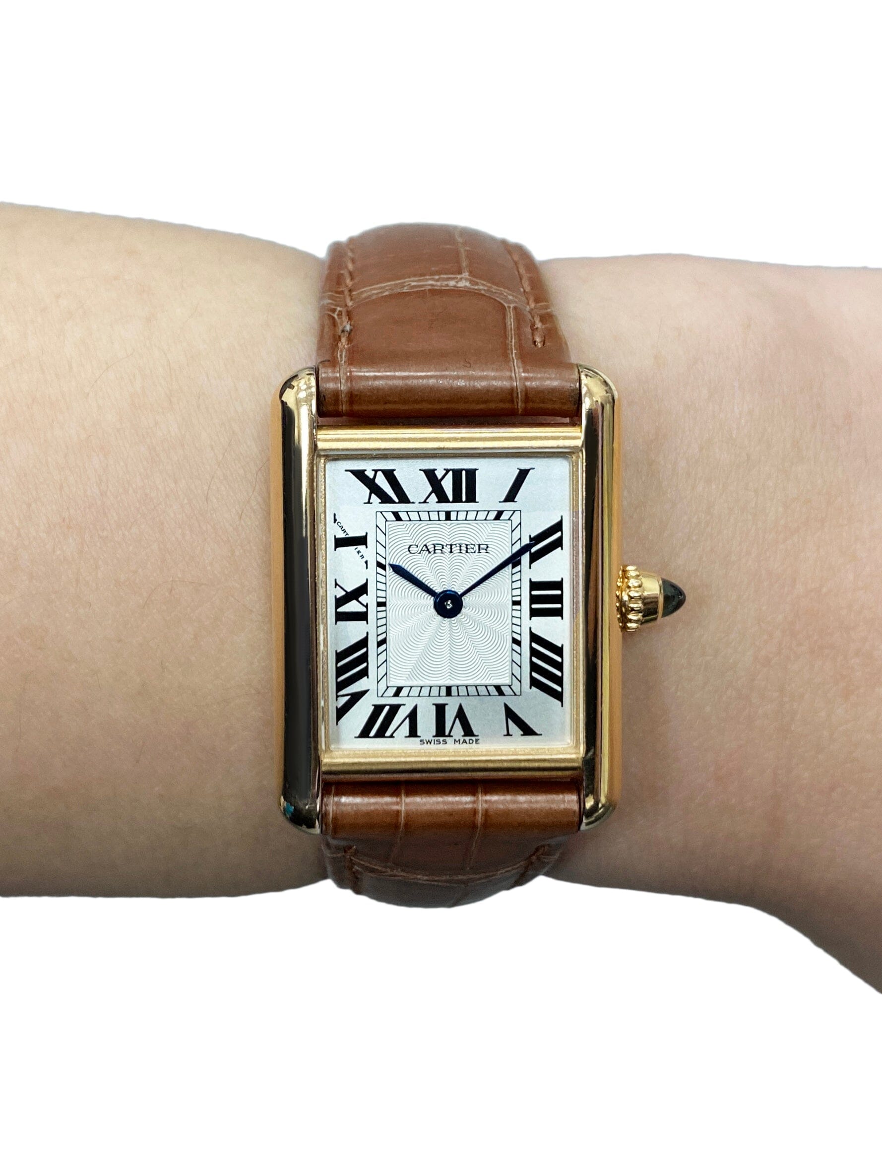 Cartier Tank Louis Small WGTA0010 18K Rose Gold Ladies Watch Box Papers - Watches