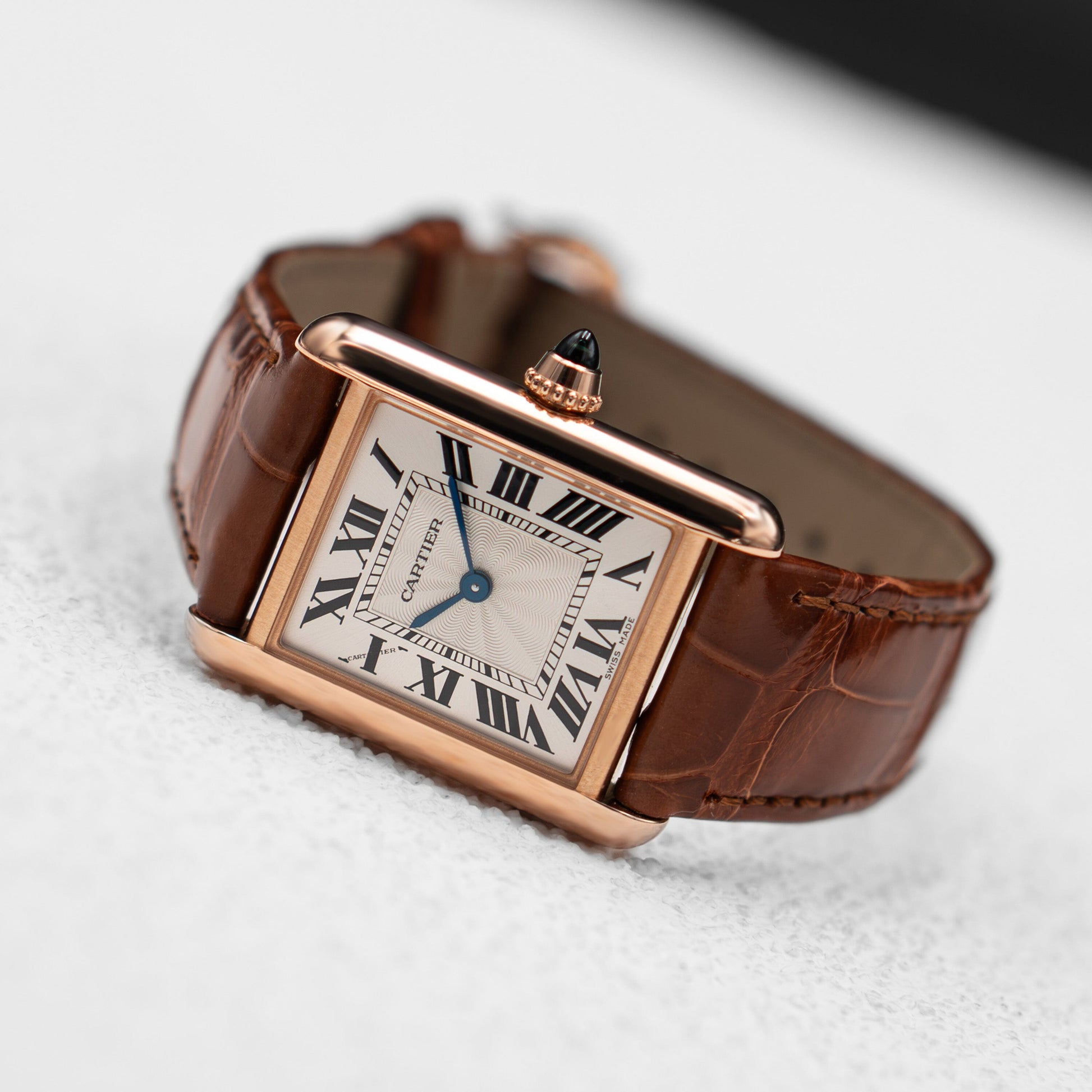 Cartier Tank Louis Small WGTA0010 18K Rose Gold Ladies Watch Box Papers - Watches
